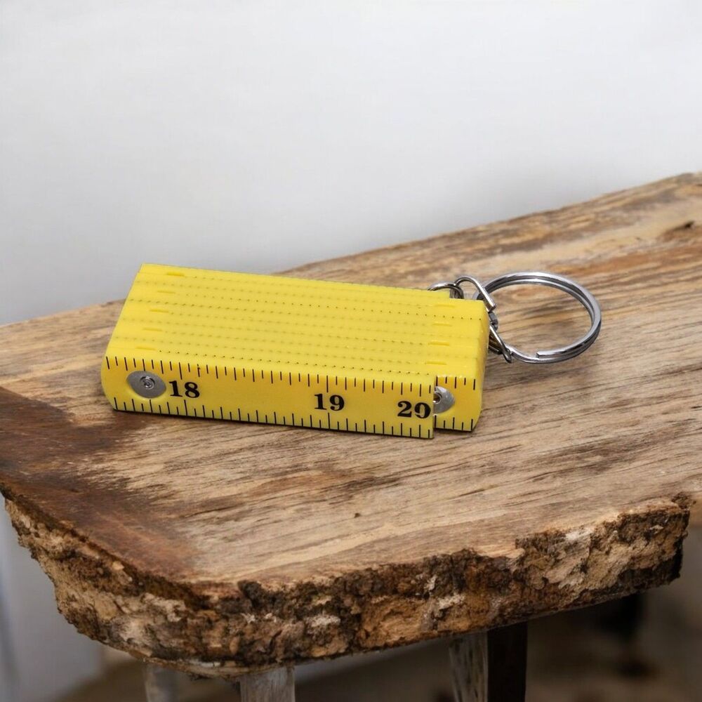 Folding Ruler Keychain 18" Portable Compact Measuring Tool for Resellers